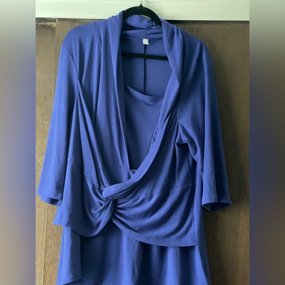 Elegant Blue Women's Top